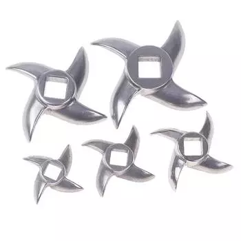 Для лезвия мясорубки из нержавеющей стали Turtle Back Knife Cross Blade Accessories 5/8/10/22/32 Type Мясорубка Blade
