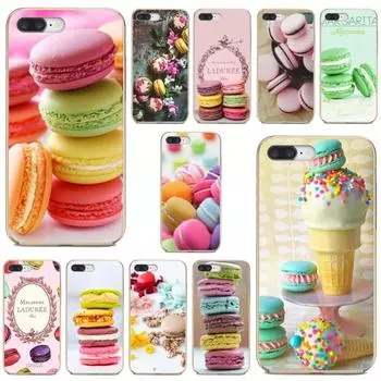 Для LG G2 G3 G4 Mini G5 G6 G7 Q6 Q7 Q8 Q9 V10 V20 V30 X Power 2 3 Spirit силиконовый чехол десертное мороженое Laduree Macarons LG G2