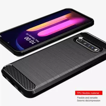 Для LG V60 ThinQ lgv60 thinq силиконовый защитный чехол мягкий чехол для телефона lg v60 thinq противоударные матовые задние чехлы Coque Fundas For LG V60 ThinQ чёрный