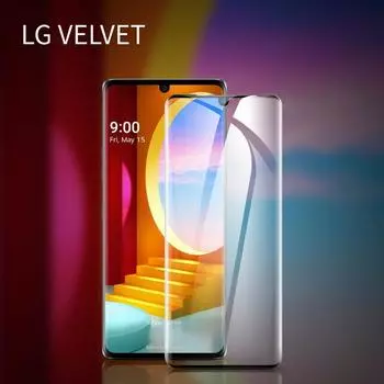 Для LG Velvet Premium 3D изогнутая 9H защитная пленка из закаленного стекла с полным покрытием For LG Velvet