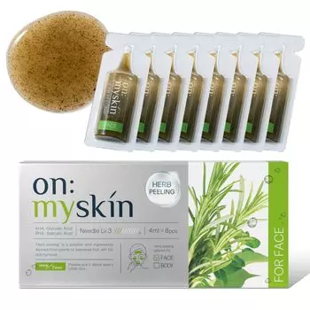 для лица травяной пилинг в домашних условиях косметическая процедура без пилинга Совместно разработано Корейским косметическим научно-исследовательским институтом On Myskin [Официально] onmyskin