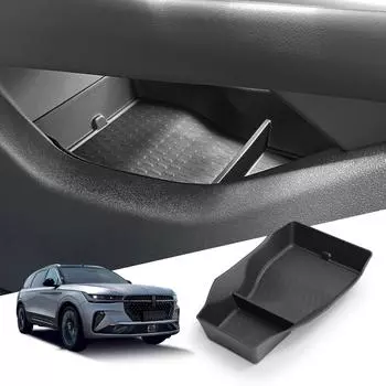 для Lincoln Nautilus 2025 2025 Центральная консольная коробка для хранения вещей Автомобильный центральный нижний ярусный лоток TPE Органайзер Аксессуары Уборка