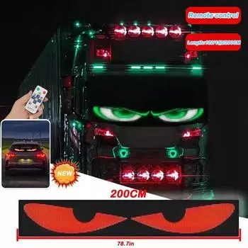 Для лобового стекла автомобиля грузовика Devil s Eye LED Truck Sign Remote Control scrolling Animation LED Matrix Pixel PanelLED Display Light хань синий