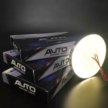 Для логотипа, эмблемы, световой знак для авто, 5D светильник для логотипа, 11 см, светодиодная наклейка на багажник для Polo Passat CC Golf Jetta Tiguan GTE Rline синий