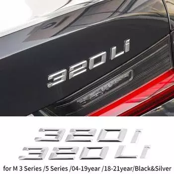 Для M 3 серии 5 серии автомобильный значок 320ci 325ci 328ci 330ci 530i 540i наклейка с эмблемой автомобиля 04-19year 320i чёрный