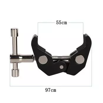 Для Magic Arm многофункциональный зажим с шаровой головкой, двойной адаптер для крепления на башмак, адаптер для светодиодной подсветки монитора, видеокамеры 1/4 чёрный