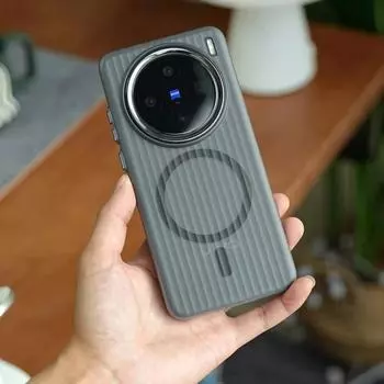 Для магнитного чехла MagSafe для Vivo X200 Pro Mini X100 Ultra X100S багажная полоса прозрачный матовый жесткий противоударный чехол бампер VIVO X200 матовый черный