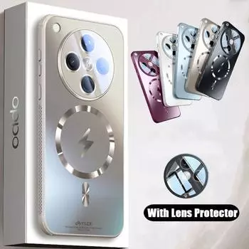 для Magsafe Case для OPPO Find X8 Pro Frosted Matte противоударная защитная пленка для объектива для Find X8Pro X7 Magnetic Shell Find X8 золотой