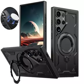 Для Magsafe Magnetic Case для Samsung Galaxy S25 S24 Ultra S23 S22 Plus FE S 24 S24Ultra Shockproof Armor Wireless Charge Cover For Galaxy S25