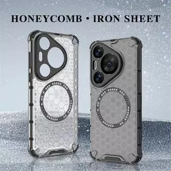 Для Magsafe Magnetic Full Cover для Huawei Pura 70 Ultra 70 Pro Plus ударопрочный прозрачный защитный чехол из ТПУ силикона для Pura 70pro+ pura 70 ultra красный