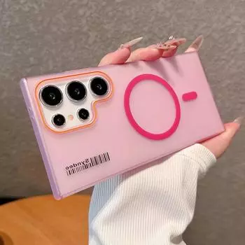 Для Magsafe Magnetic Matte Case для Samsung Galaxy S25 Ultra Plus S24 S23 S22 S21 Note 20ultra Wireless Charging Shockproof Hard PC Slim Bumper for Samsung S25Ultra