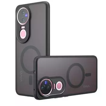 Для Magsafe Магнитный акриловый чехол для Vivo V50 Lite V 50E Роскошный бронированный матовый противоударный жесткий бампер чехол для Vivo V50 Lite Y29 4G for VIVO V50 чёрный