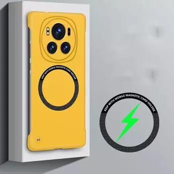 Для Magsafe Магнитный безрамочный жесткий чехол для телефона Honor Magic 6 Pro Lite Magic6Pro Тонкий матовый жесткий противоударный чехол с беспроводной зарядкой Ультратонкий for magic 6 белый