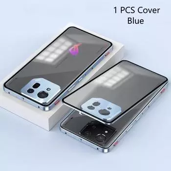 Для Magsafe Магнитный полупрозрачный матовый чехол для ASUS ROG Phone 9 Pro Металлическая защитная задняя крышка объектива камеры для ROG Phone9 9pro For ROG Phone 9 Pro чёрный