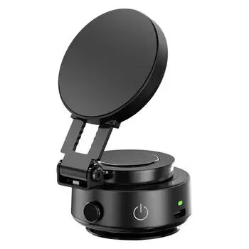 Для Magsafe Магнитный вакуумный автомобильный держатель для телефона, вращающийся на 360°, складной держатель для мобильного телефона, электрическая вакуумная поворотная подставка для iPhone
