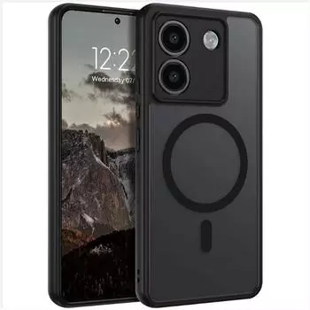 для Magsafe Ударопрочный Матовый Чехол для POCO M7 Pro M7Pro Жесткий Бампер Магнитная Беспроводная Зарядка Чехлы Poco M7 pro 5G