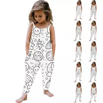 Для малышей, маленьких девочек, без рукавов, сделай сам, эскизы, летний комбинезон, одежда для игр 100 бежевый