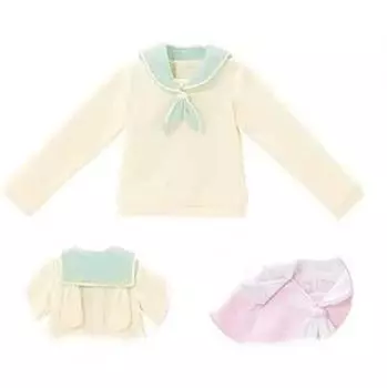 Для масштаба 1/3 45 Ribbon Rabbit s Soft Sailor Knit Желтый x Зеленый (для куклы)