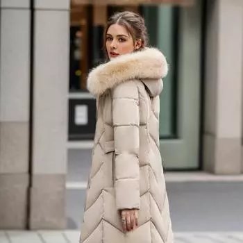 Для матерей среднего и пожилого возраста: стеганая одежда выше колена, стеганая одежда, новые зимние утолщенные стеганые куртки для женщин 5XL красный