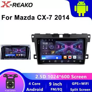 Для MAZDA 2 Mazda2 2007 2008 2009 2010 2011 2012 2013 2014 GPS Android 13 Автомобильный радиоприемник Мультимедиа Navi 2din 2 Din Авторадиоплеер 4 core 1GB+32GB carplay
