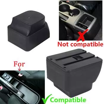 Для MAZDA 2 Подлокотник Для Mazda 2 Demio Подлокотник для автомобиля Изогнутая поверхность Кожаный автомобильный ящик для хранения Простая установка Детали интерьера