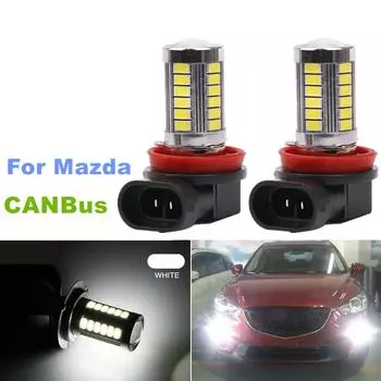 Для Mazda 3 5 6 CX5 CX7 Axela Atenza 2 шт./лот CANBus без ошибок 5630 33SMD светодиодные противотуманные фары