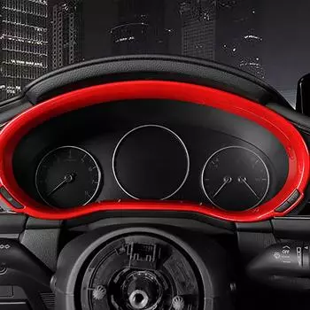 Для Mazda 3 Axela BP CX-30 DM аксессуары 2020 2024 2024 автомобиль приборная панель внутренняя рамка крышка отделка декоративные блестки наклейка красный