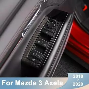 Для Mazda 3 Axela нержавеющая сталь двери автомобиля подлокотник панель оконный переключатель подъемные кнопки чехлы отделка аксессуары для интерьера чёрный