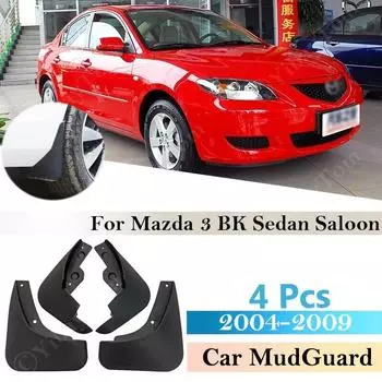 Для Mazda 3 BK Sedan Saloon 2004 ~ 2009, брызговики на крыло, брызговик, брызговик, автомобильный автомобильный стиль, передние и задние брызговики 2008 4 Pcs