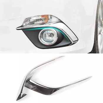 Для Mazda 3 BM Axela 2014 2015 2016 хромированная передняя противотуманная фара, крышка лампы, отделка противотуманной фары, полоса для украшения бампера, бровей, век