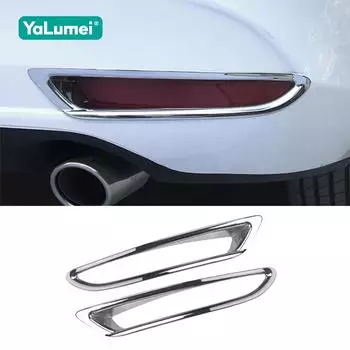 Для Mazda 3 BP Axela 2019-2021 2022 2023 2024 автомобильный передний/задний бампер противотуманные фары крышка лампы отделка молдинг аксессуары