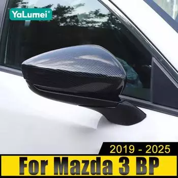 Для Mazda 3 BP Axela 2021 2020 2019 2022 2023 2024 2025 ABS автомобильные зеркала заднего вида крышка декоративный ABS внешний модификационный чехол