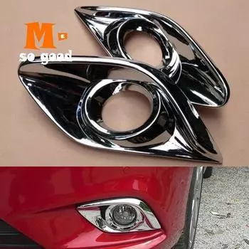 Для Mazda 6 2013 2014 2015 2016 2017 2018 Atenza аксессуары передние противотуманные фары автомобиля крышка отделка ABS хром автомобильный Стайлинг наклейка Front Fog Light 1
