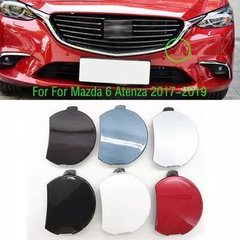 Для Mazda 6 Atenza 2017 2018 автомобильный передний бампер буксировочный крюк крышка прицепа буксировочная проушина чёрный