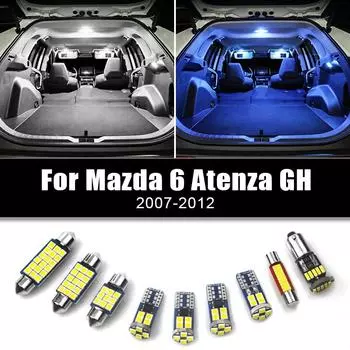 Для Mazda 6 Atenza GH 2007 2008 2009 2010 2011 2012 Автомобильные светодиодные лампы Авто Интерьерные лампы для чтения Перчаточный ящик Фары багажника белый