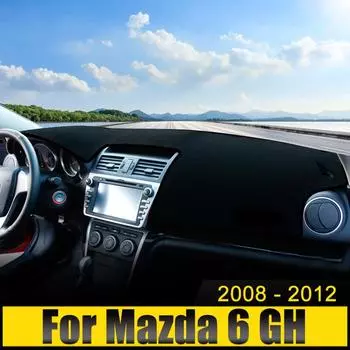 Для Mazda 6 GH 2008 2009 2010 2011 2012 Крышка приборной панели автомобиля, защитная накладка от света, солнцезащитный козырек, коврики с защитой от ультрафиолета, нескользящие коврики, аксессуары