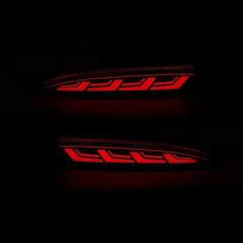 Для Mazda CX5 CX-5 2022 2023 светодиодные фонари-отражатели заднего бампера, автоматическое предупреждение о торможении, динамические указатели поворота, автомобильные аксессуары 12 В