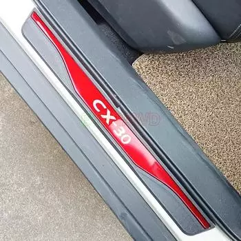 Для Mazda CX-30 CX30 аксессуар 2022 нержавеющая накладка на порог автомобиля, защита для педали