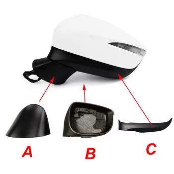 Для Mazda CX-5 2015 2016 Для Mazda CX-3 2016 2017 2018 CX-4 2016-2018 Боковое зеркало заднего вида Нижняя крышка Корпус Рамка Аксессуары