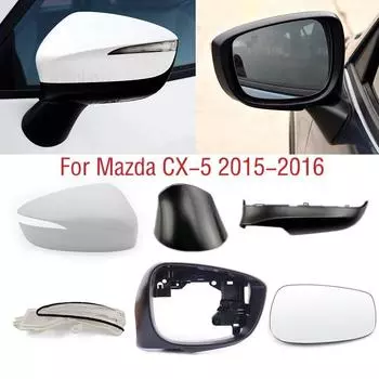 Для Mazda CX-5 CX5 2015 2016 рамка бокового зеркала автомобиля нижняя нижняя крышка зеркало заднего вида указатель поворота лампа объектив стекло B left