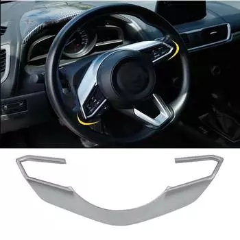 Для Mazda CX-5 CX5 2017 2018 ABS хромированный руль, декоративная рамка, накладка на панель, набор из 1 шт. автомобиля
