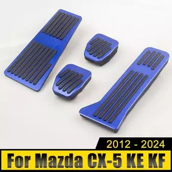 Для Mazda CX-5 CX5 KE KF 2012-2016 2017 2018 2019 2020 2024 2024 2024 2024 Педали акселератора тормоза автомобиля Подставка для ног Накладка на педаль
