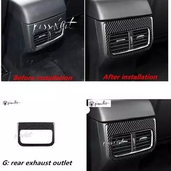 для Mazda CX-5 CX 5 CX5 2018 2017 Аксессуары для стайлинга автомобилей Наклейка на заднее сиденье из углеродного волокна для украшения салона автомобиля