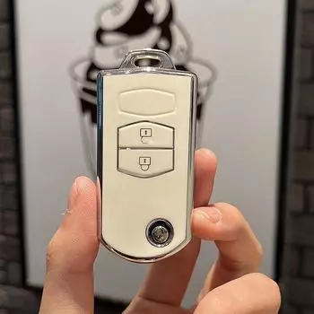 Для Mazda Demio 2 3 5 6 M3 M5 M6 CX-5 CX7 CX9 RX8 MX5 MPV 2/3 кнопки TPU Shell держатель для автомобильного ключа чехол крышка Keyless
