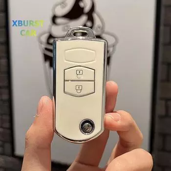 Для Mazda Demio 2 3 5 6 M3 M5 M6 CX-5 CX7 CX9 RX8 MX5 MPV 2/3 кнопки TPU Shell держатель для автомобильного ключа чехол крышка Keyless