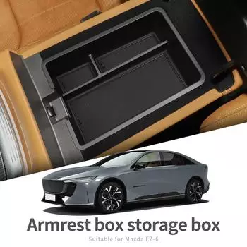 для Mazda EZ-6 центральная консоль подлокотник ящик для хранения автомобильный поднос органайзеры аксессуары Tidying черный
