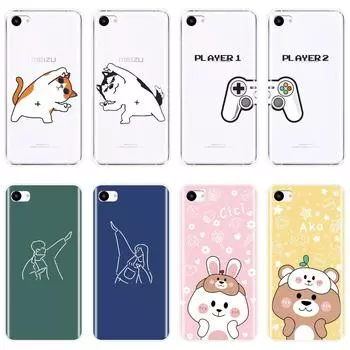 Для Meizu 15 Lite 16 Plus 16th 16x чехол для телефона Мягкий силиконовый чехол для пары Best Friend Cat задняя крышка для Meizu U10 U20 Pro 6 7 Plus Meizu Pro 6
