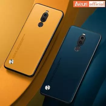 Для Meizu X8 X 8 матовая задняя крышка силиконовый противоударный защитный чехол для MeizuX8 роскошный чехол для телефона из искусственной кожи Coque For Meizu X8 оранжевый