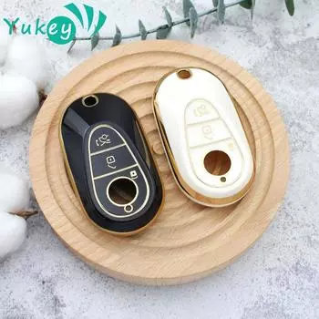 Для Mercedes Benz 2022 CS Class W206 W223 S350 C260 C300 S400 S450 S500 TPU чехол для автомобильного ключа защитная оболочка ключа чёрный