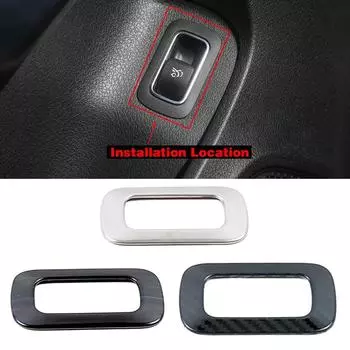 Для Mercedes Benz A CLA Class W177 C118 2020 2024 автомобильные аксессуары крышка переключателя кнопки багажника наклейка накладка чёрный